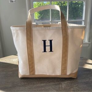 L.L. Bean Canvas Boat Tote